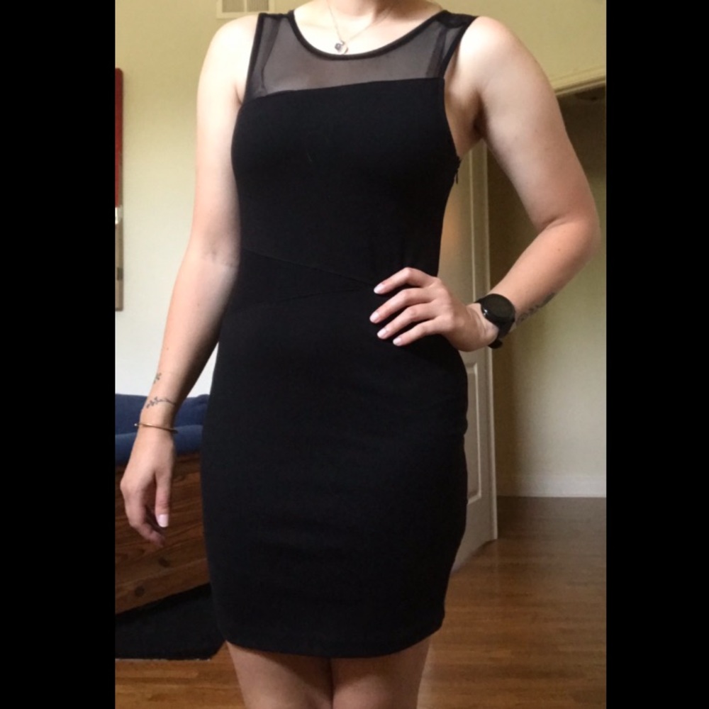 ✨3 for $10✨ Little Black Dress Mesh Details